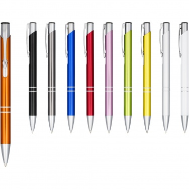 Logotrade promotional merchandise image of: Moneta anodized aluminium click ballpoint pen